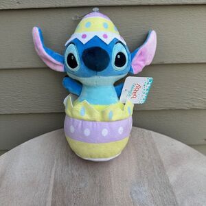 Stitch Easter Bunny in Egg Ears Are Rustling Pastel NWT Soft Plush Disney Baby